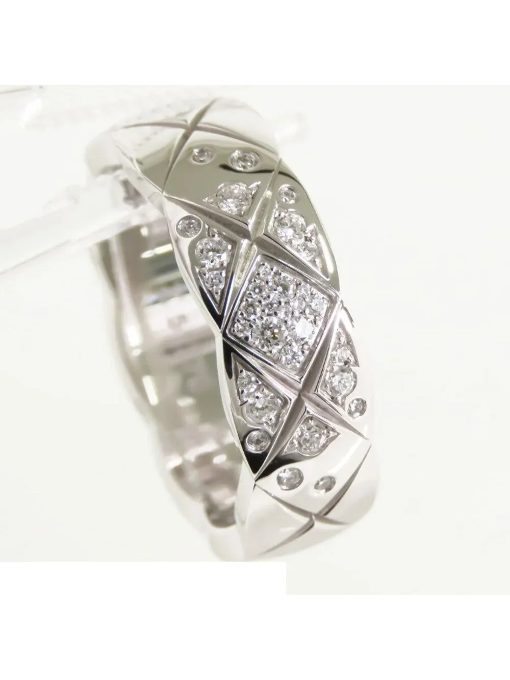 Chanel Coco Crush Medium Ring White Gold 18K Diamond